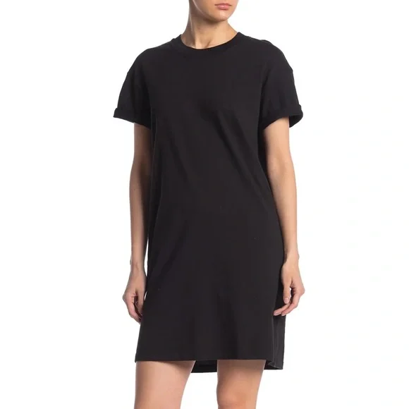 | madewell • the tina black tshirt dress • medium | - Picture 2 of 3
